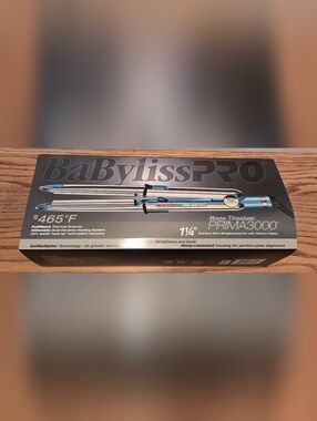 BabyBliss Pro - Prima 3000 - Stainless Steel Straightening Iron w/ Titanium Plat